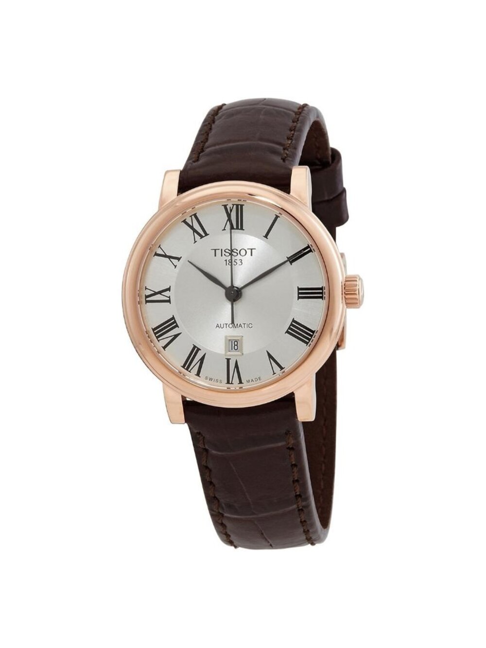 NWT Tissot Carson Automatic Silver Dial Ladies Watch